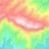 Mapa topográfico Candedo, altitude, relevo