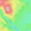 Mapa topográfico Pradalanche, altitude, relevo