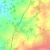 Mapa topográfico Les Chirons, altitude, relevo