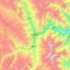 Mapa topográfico Garzê Tibetan Autonomous Prefecture, altitude, relevo