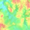 Mapa topográfico Kerguelen, altitude, relevo