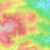Mapa topográfico Pleigneux, altitude, relevo