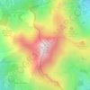 Mapa topográfico Mont de Grange, altitude, relevo