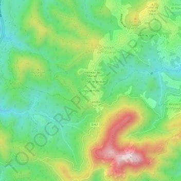 Mapa topográfico Logis de Paris, altitude, relevo