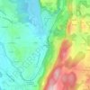 Mapa topográfico Le Bert, altitude, relevo