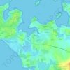 Mapa topográfico Kermaillard, altitude, relevo