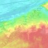 Mapa topográfico Le Chenil, altitude, relevo