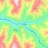 Mapa topográfico Uramita, altitude, relevo