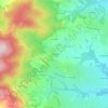 Mapa topográfico La Cozonnière, altitude, relevo