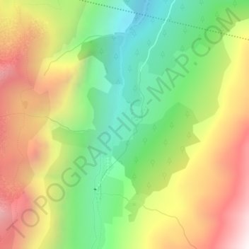 Mapa topográfico Etache, altitude, relevo