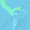 Mapa topográfico Honeymoon Island Dog Beach, altitude, relevo