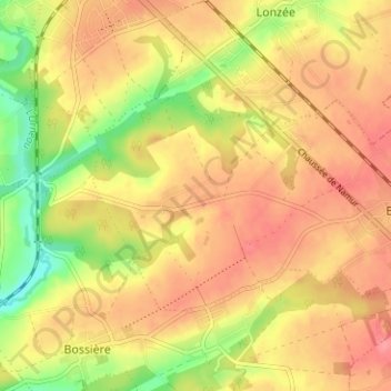 Mapa topográfico Ferooz, altitude, relevo