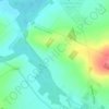Mapa topográfico La Piege, altitude, relevo