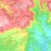 Mapa topográfico Sanas, altitude, relevo