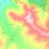 Mapa topográfico Tagounit, altitude, relevo