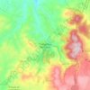 Mapa topográfico Tlalpujahua De Rayón, altitude, relevo