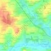 Mapa topográfico La Véronnière, altitude, relevo