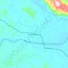 Mapa topográfico Pulau Punjung, altitude, relevo
