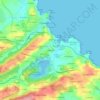 Mapa topográfico La Rodada, altitude, relevo