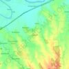 Mapa topográfico Gayam, altitude, relevo