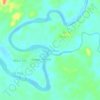 Mapa topográfico Tanjung Raya, altitude, relevo