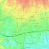 Mapa topográfico Purwokerto Kulon, altitude, relevo