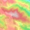 Mapa topográfico Pico de Sierra de Alba, altitude, relevo