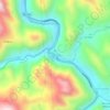 Mapa topográfico Cayumba, altitude, relevo