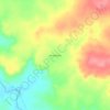 Mapa topográfico Amazônica, altitude, relevo