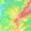 Mapa topográfico Goudard, altitude, relevo