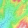 Mapa topográfico La Pesse, altitude, relevo