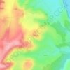 Mapa topográfico La Coudraye, altitude, relevo