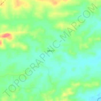 Mapa topográfico Jaburu, altitude, relevo