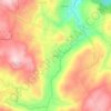 Mapa topográfico Bustelo, altitude, relevo