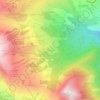 Mapa topográfico Le Cruet, altitude, relevo