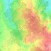 Mapa topográfico Les Berthes, altitude, relevo