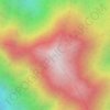Mapa topográfico Buntu Rantemario, altitude, relevo