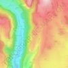 Mapa topográfico La Vidèche, altitude, relevo