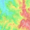 Mapa topográfico Le Mont, altitude, relevo
