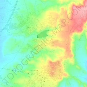 Mapa topográfico Baksa, altitude, relevo