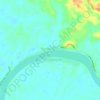 Mapa topográfico Kembang Seri Baru, altitude, relevo