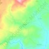 Mapa topográfico A Madanela, altitude, relevo