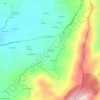Mapa topográfico Vilaxuste, altitude, relevo