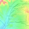 Mapa topográfico Las Lechuzas, altitude, relevo
