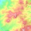 Mapa topográfico Carrasca, altitude, relevo