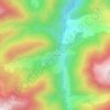 Mapa topográfico Ger de Boutx, altitude, relevo