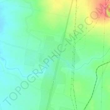 Mapa topográfico `Uthman, altitude, relevo