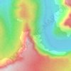 Mapa topográfico First Canyon, altitude, relevo