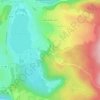 Mapa topográfico Belvédère Grand Lac de Clairvaux-les-Lacs, altitude, relevo