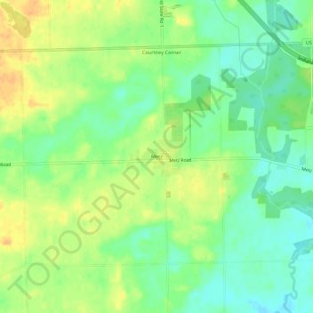 Mapa topográfico Metz, altitude, relevo